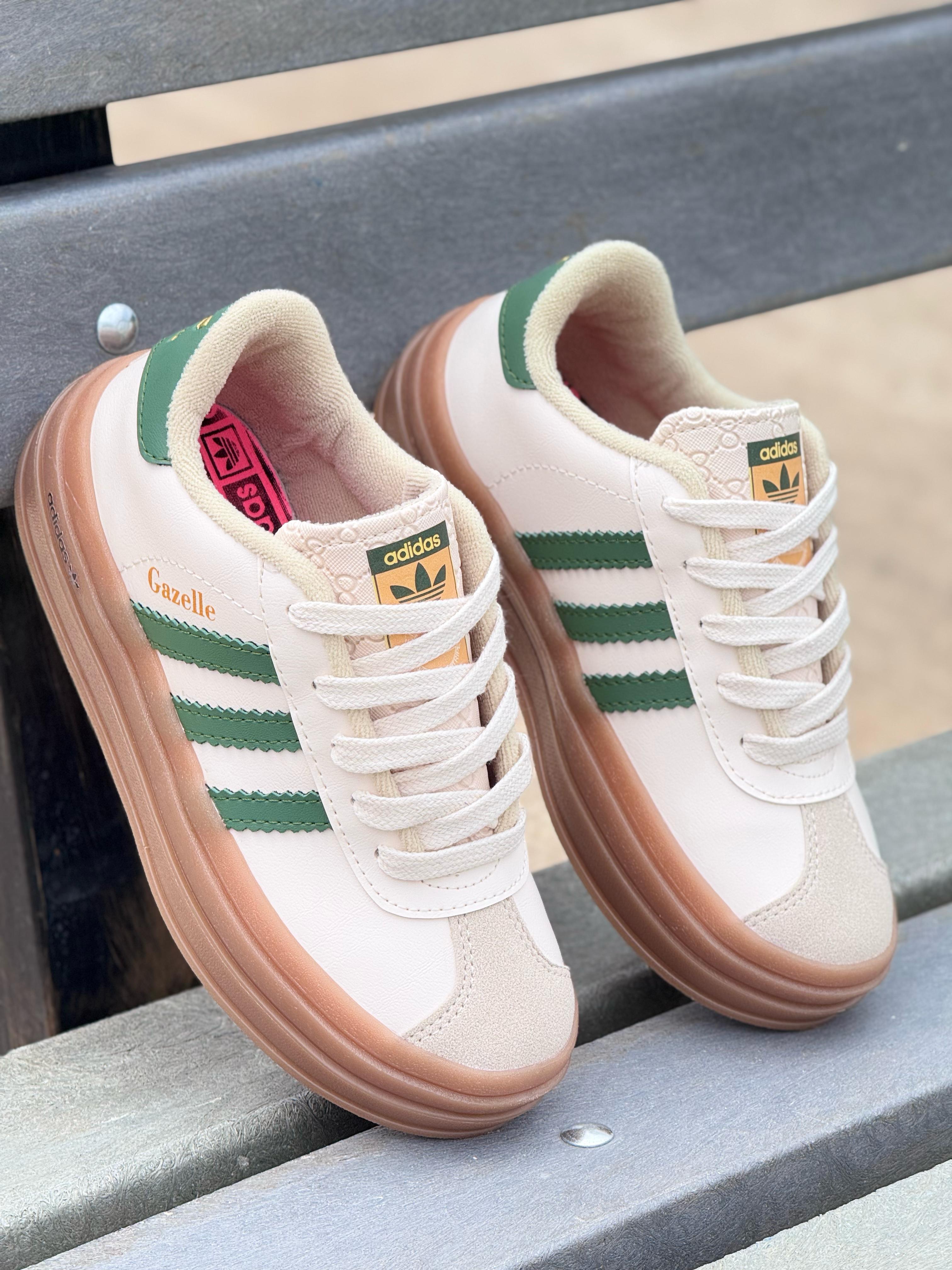ADIDAS GAZELLE BEIGE X VERDE